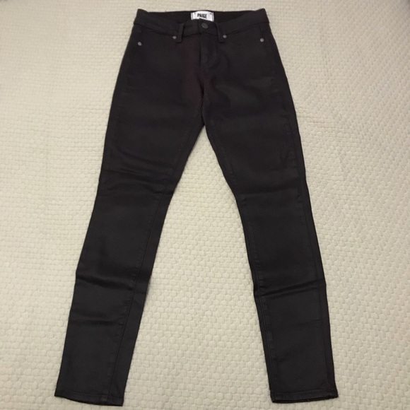 Paige Verdugo Luxe-Coated Ultra-Skinny Ankle Jeans - Picture 3 of 10